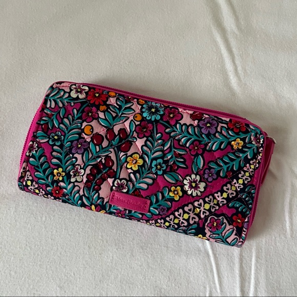 Vera Bradley Handbags - NWT Vera Bradley Pink Printed Large Wallet